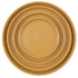 Mustard Ceramic Collection: Nested dinnerware set showcasing modern simplicity, featuring charger, dinner, dessert, and B&B plates with a matte finish for elegant dining.