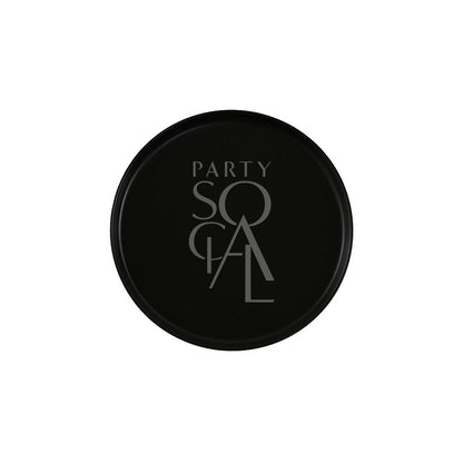 CERAMIC PLATES - BLACK: Elegant black ceramic plate with sleek design, ideal for enhancing sophisticated event settings at Party Social. Perfect for weddings and special occasions.