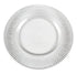 CHARGER PLATE - LINED: Elegant scalloped-edge glass plate, perfect for enhancing table settings at parties and events. 33cm diameter, ideal for rental or purchase from Party Social.