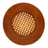 Charger Plate - Rattan: Close-up of a brown woven rattan charger plate with a circular pattern, ideal for rustic or boho-themed events.