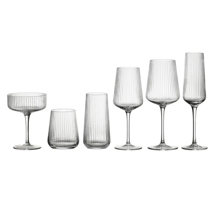 Clear Lined Glassware Collection