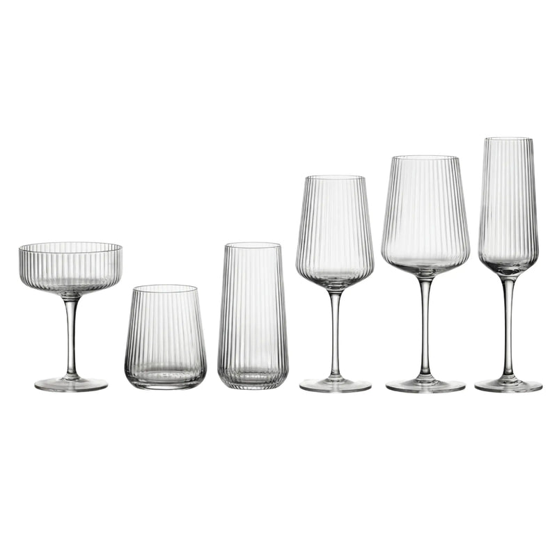 Clear Lined Glassware Collection