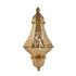 Cone Moroccan Hanging Pendant, featuring intricate rose gold designs, suitable for candle lighting, ideal for adding elegance to any event setting.