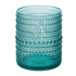 Aqua Vintage Pearl Tumbler with hobnail texture, perfect for elegant events, adding a modern touch to tablescapes for weddings or dinner parties.