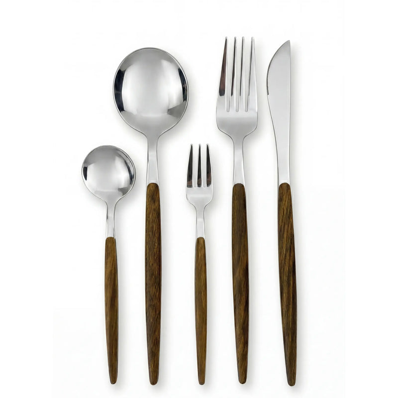 Wooden Silver Cutlery Collection