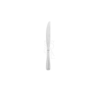 Close-up of the CUTLERY SIMPLE SILVER knife, part of a durable flatware set from Party Social, perfect for enhancing any dining occasion.