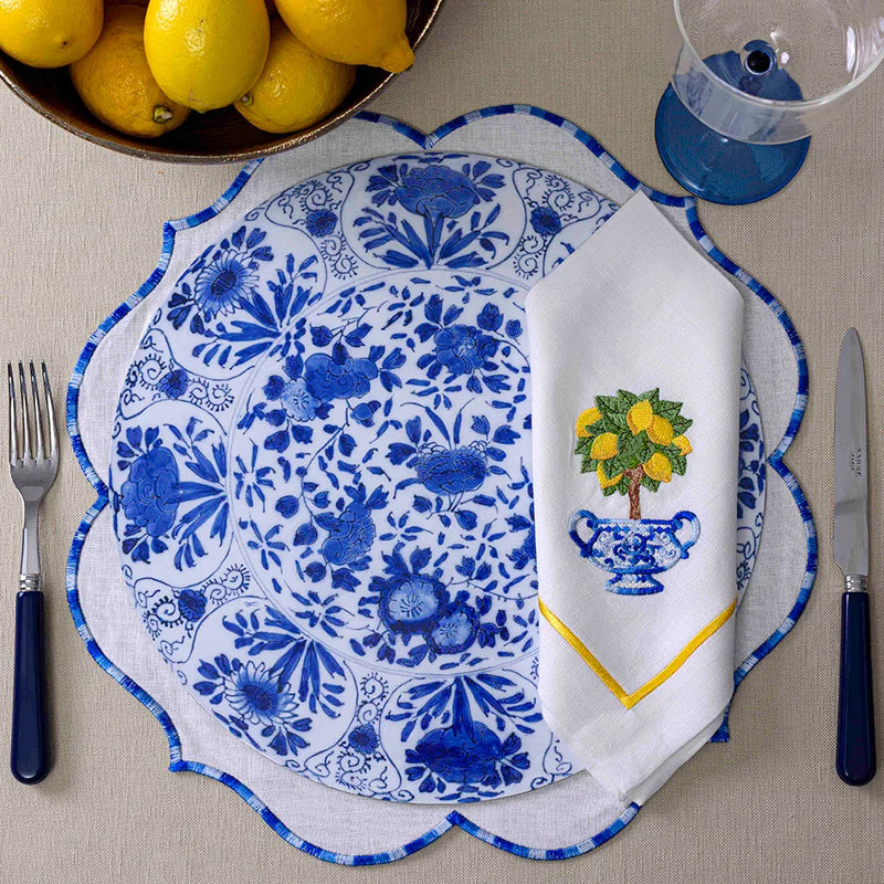 Delft Die-Cut Placemat in Blue - 1 Per Package
