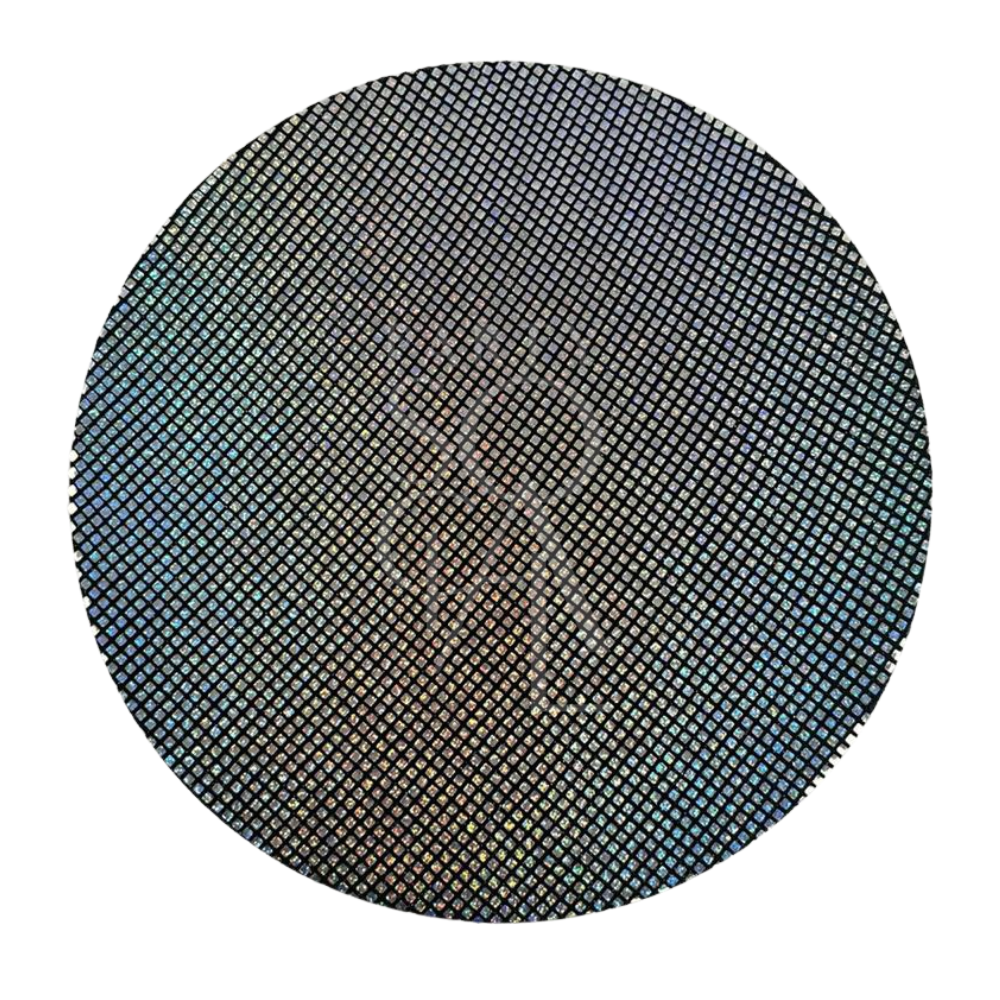 Disco Round Placemat featuring an ornate pattern on MDF, ideal for enhancing elegance at parties and events.