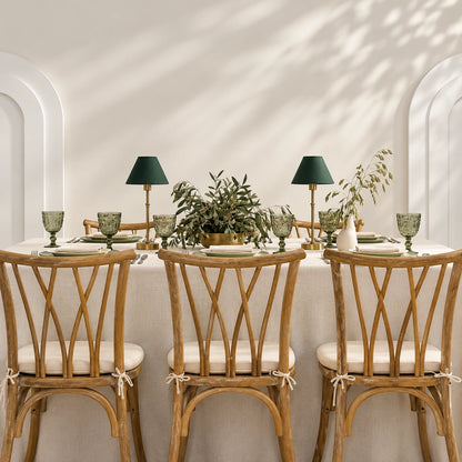 Serene Green Dinner Table Setup