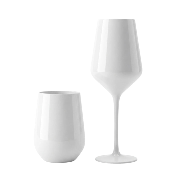 Estelle White Glassware Collection