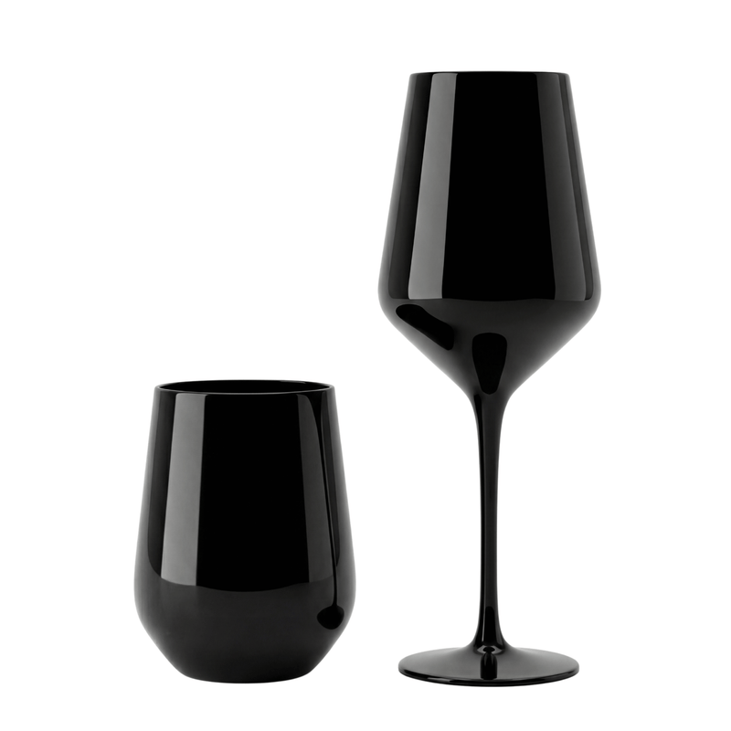 Estelle Black Glassware Collection