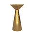 Gold Mirror Cocktail Table with a sleek, cone-shaped base, ideal for various events and occasions, reflecting Party Social&
