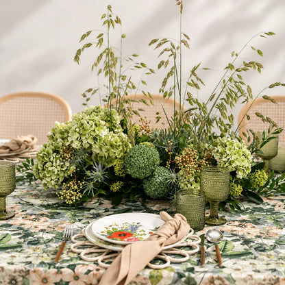 Garden Bliss Dinner Table Setup