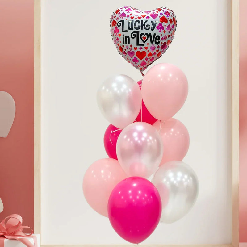 Lucky In Love Helium Balloon Bouquet