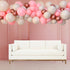 Customize Inflated Balloon Garland-1.5m displayed on a white couch, ideal for adding festive flair to any party or event setting.