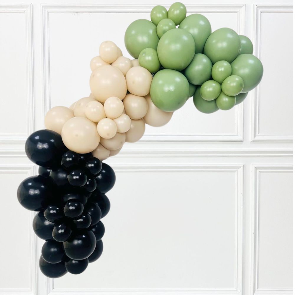 Customize Inflated Balloon Garland-2.5m displayed indoors, showcasing a festive bunch of balloons, ideal for events or celebrations.