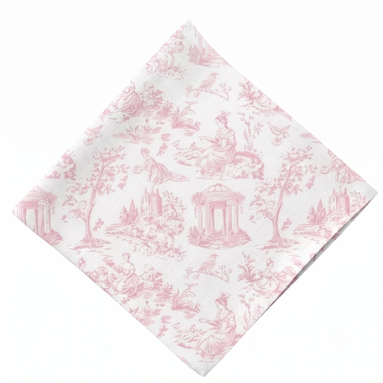 Blush Pink Toile Napkin