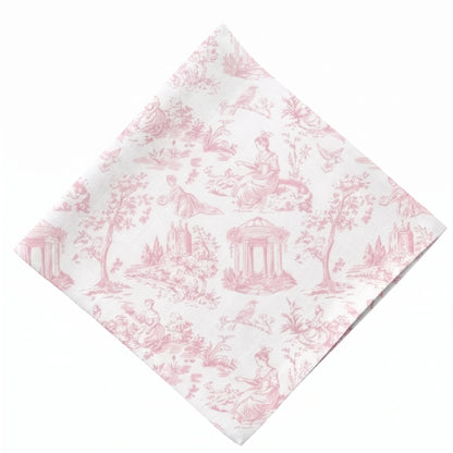 Blush Pink Toile Napkin