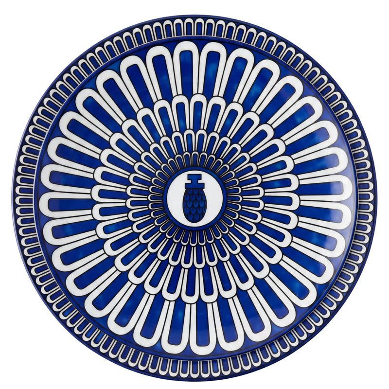 Geometric Blue Plates