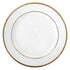 MODERN CHINA W/ GOLD RIM PLATES displayed on a white backdrop, perfect for upscale events and functions, featuring a sleek, circular design from Party Social.