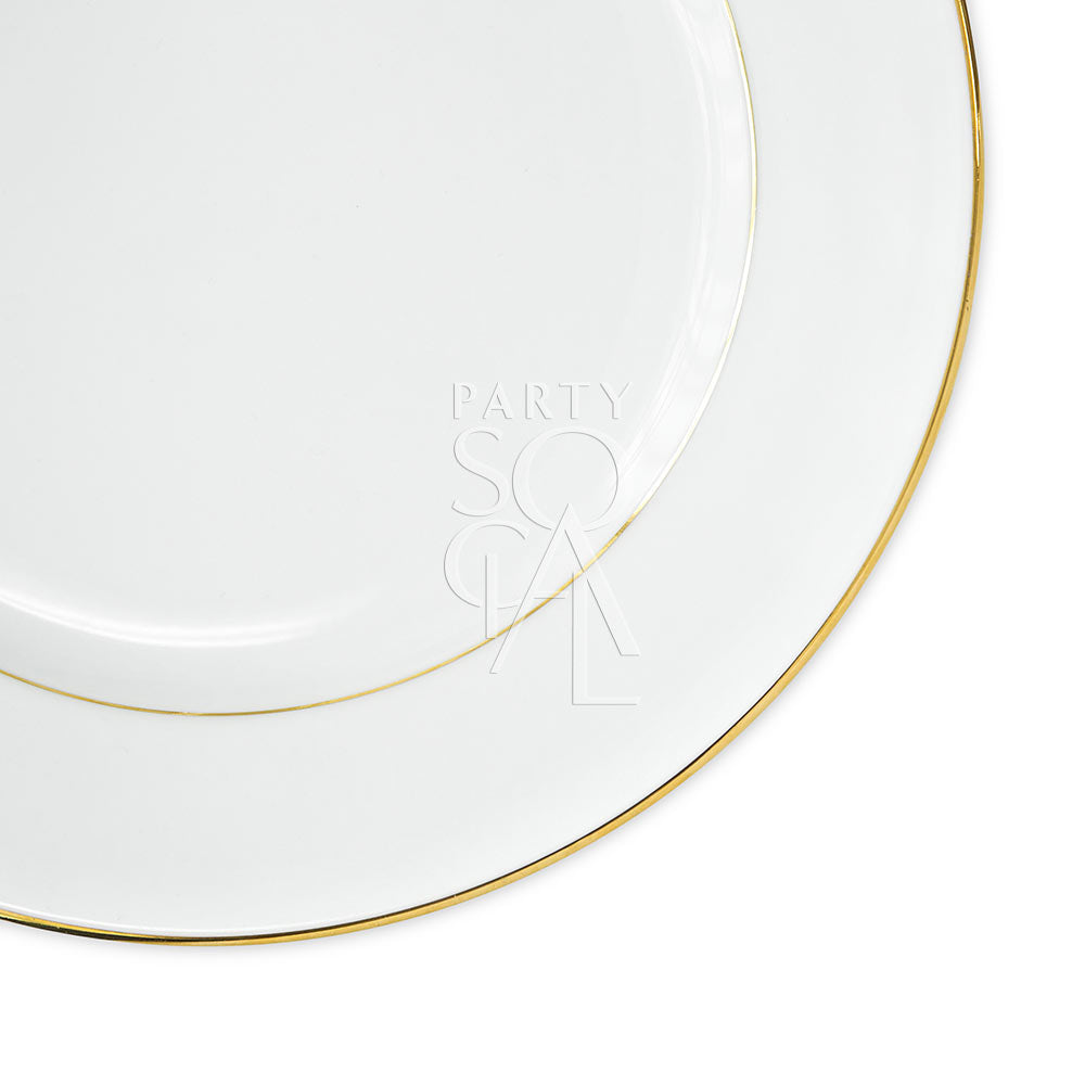 Modern China with Gold Rim Plate, perfect for premium events, part of Party Social&