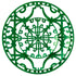 Green & Bold Collection charger plate with intricate filigree pattern, perfect for adding rustic elegance to event tablescapes, available at Party Social.