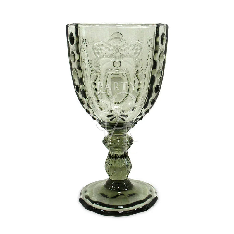 VINTAGE CREST GOBLET GLASS
