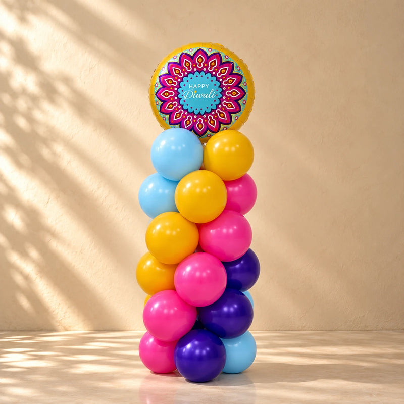 Diwali Balloon Pillar