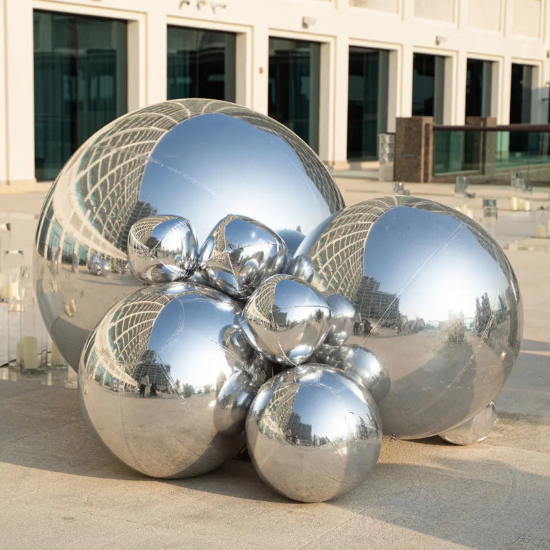Silver Mirror Inflatable Balls