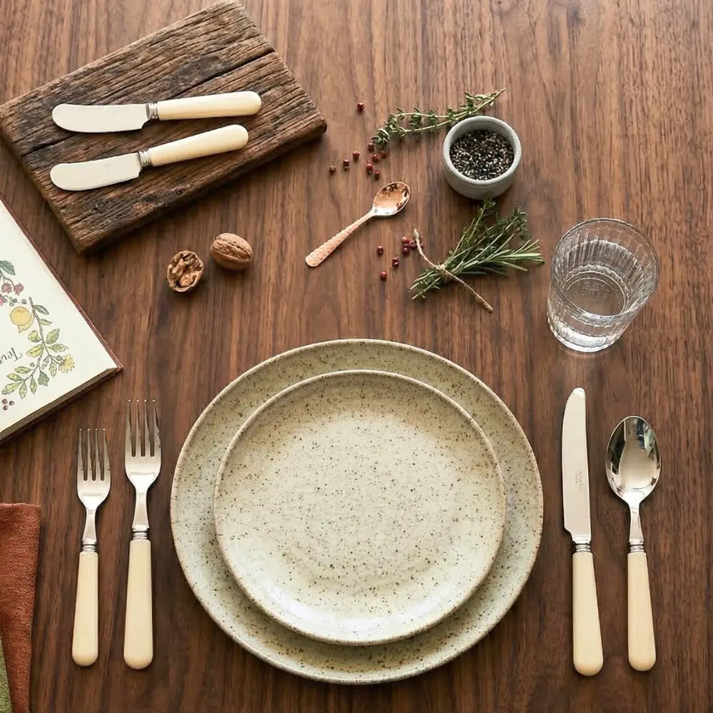 Ivory color of premium flatware