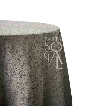 Close-up of the ROUND TABLECLOTH JACQUARD, showcasing its premium jacquard texture, ideal for enhancing tables at special events and occasions.