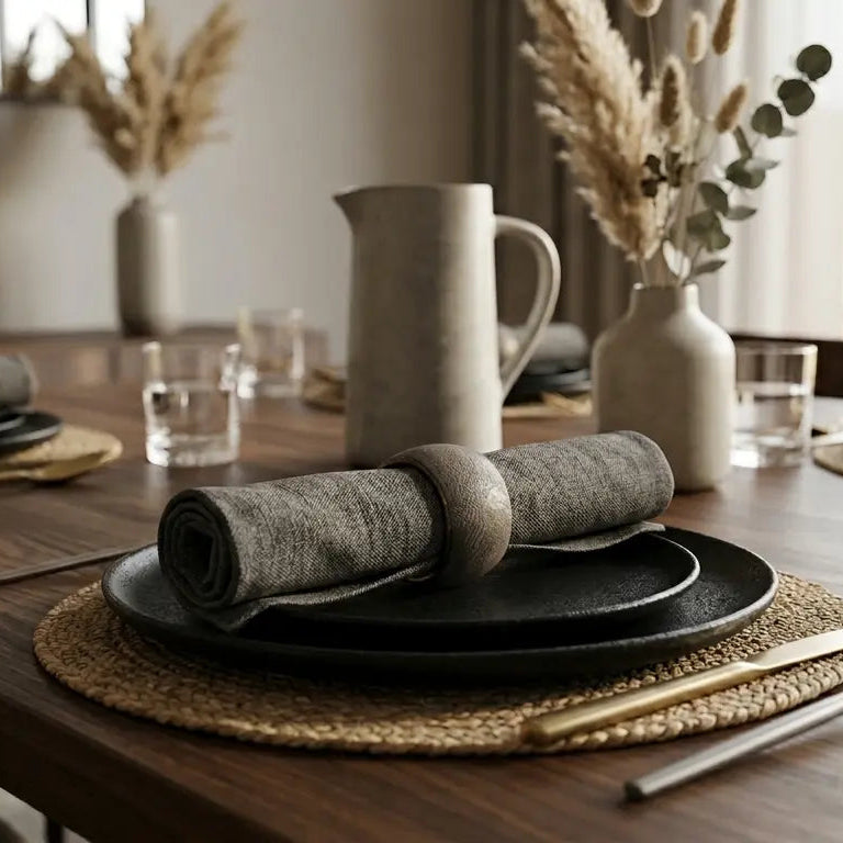 Leather Wrap Napkin Ring 6 per pack