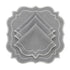 Light Grey Scalloped Linen Napkins - Set of 4, featuring elegant scalloped edges with white embroidery, layered for a refined table setting. Perfect for events and modern dining.