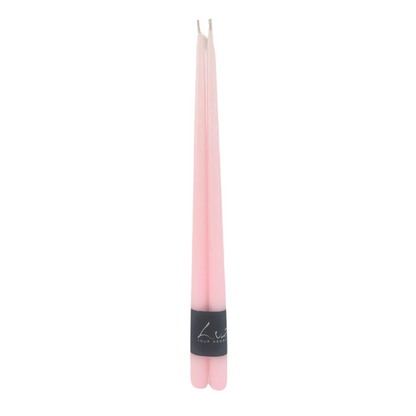 Tapered Smokeless Candles, 40cm - Set of 2 elegant, dripless candles, perfect for adding a warm ambiance to any event or setting.