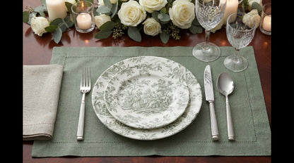 Elegant table setting featuring CUTLERY MODERN SILVER, a refined silver-lined cutlery set, ideal for sophisticated events, weddings, and special occasions by Party Social.