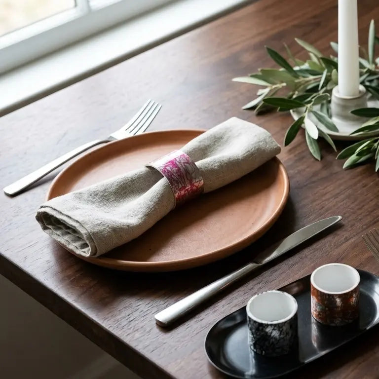 Mixed Pattern Napkin Ring- 6 per pack