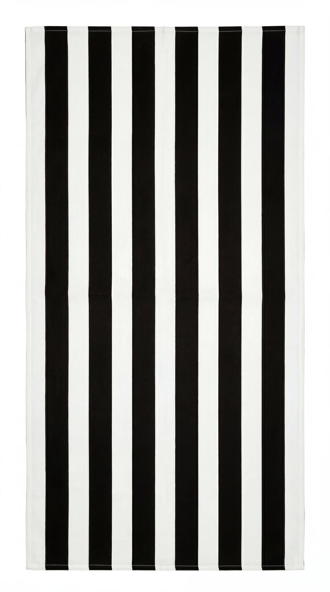 Monochrome Linen Tablecloth featuring bold black and white vertical stripes, crafted from premium linen, ideal for enhancing modern table settings at any event.