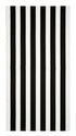 Monochrome Linen Tablecloth featuring bold black and white vertical stripes, crafted from premium linen, ideal for enhancing modern table settings at any event.