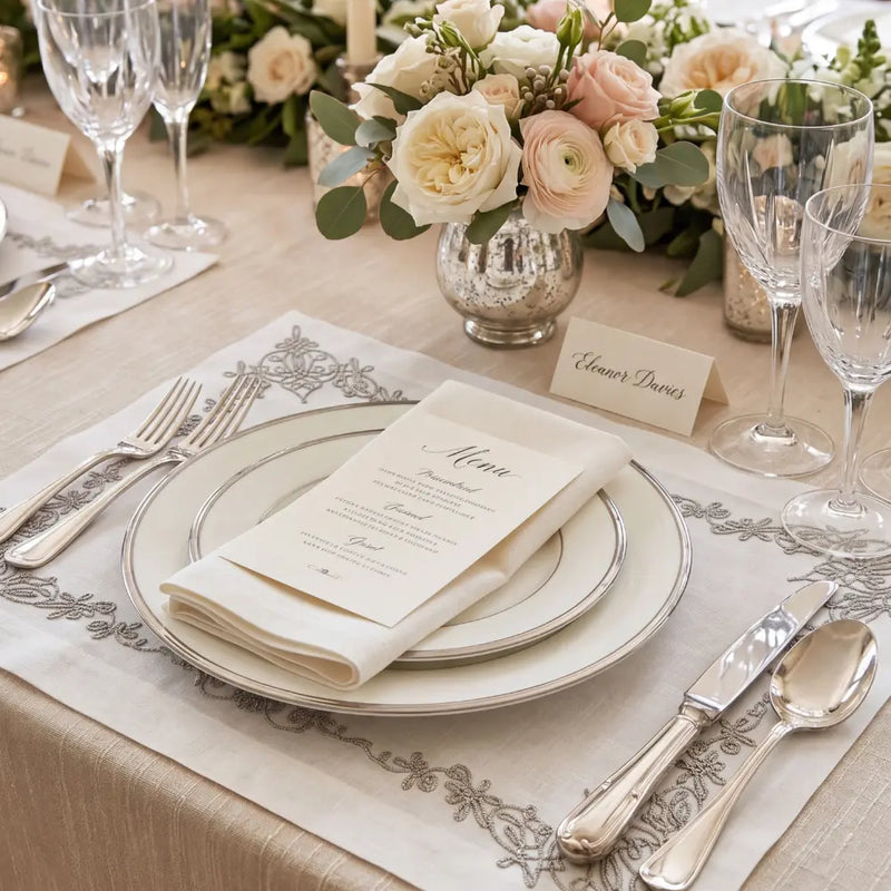 Oriental Pure Linen Placemat-2 per pack