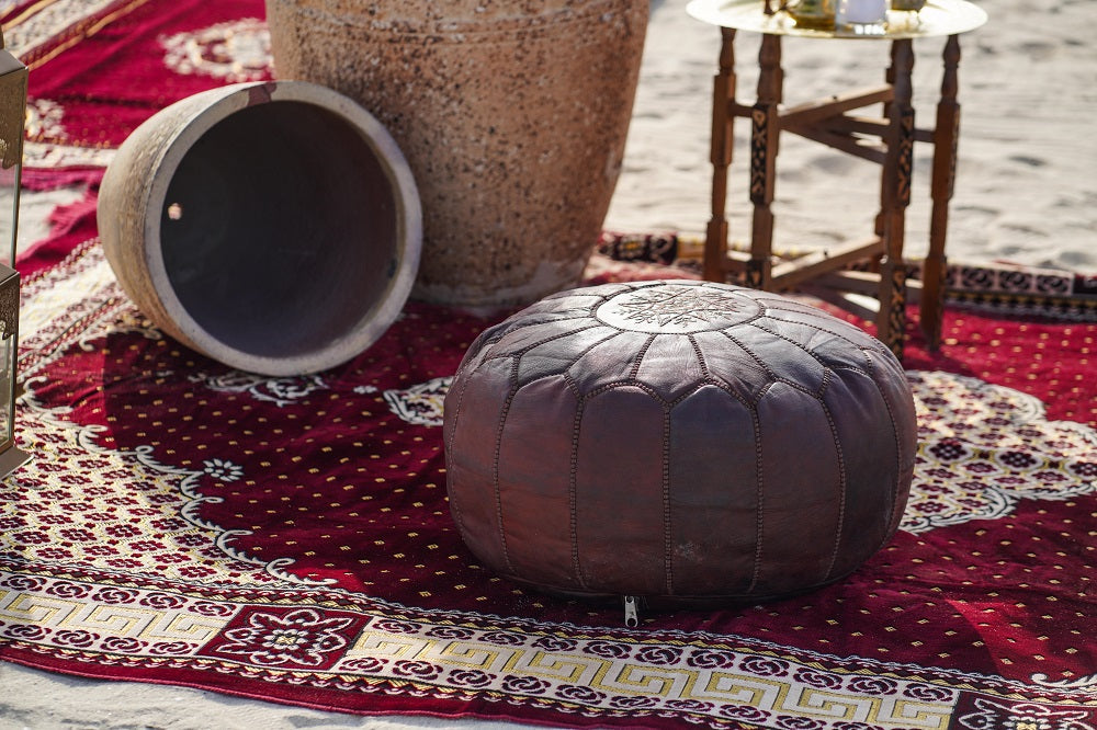 Outdoor Pot displayed on a red rug, suitable for event decor, offered by Party Social. Ideal for enhancing outdoor settings with various sizes available.