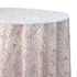 Pink Floral Round Tablecloth with intricate pattern, ideal for enhancing dining setups or events, reflecting Party Social&