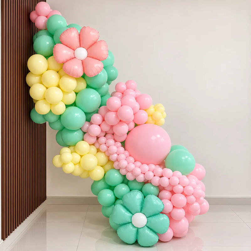 Pastel Floral Balloon Garland
