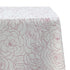PINK FLORAL RECTANGULAR TABLECLOTH featuring a floral pattern, ideal for enhancing dining setups at events or special occasions. Perfect for parties and celebrations.
