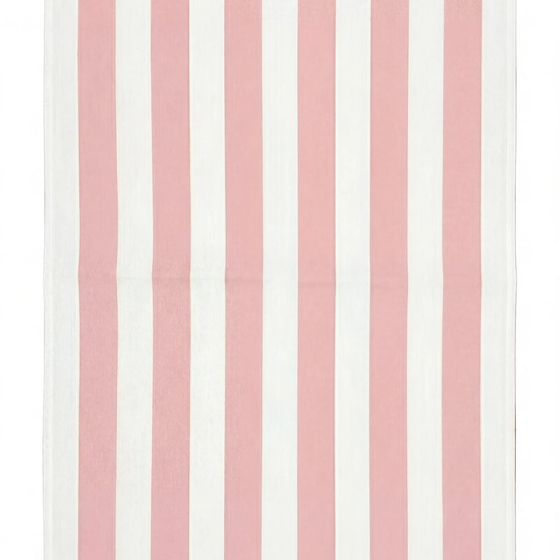 Pink Stripe Linen Tablecloth