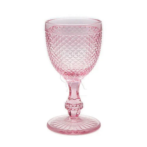 Pink Vintage Diamond Goblet