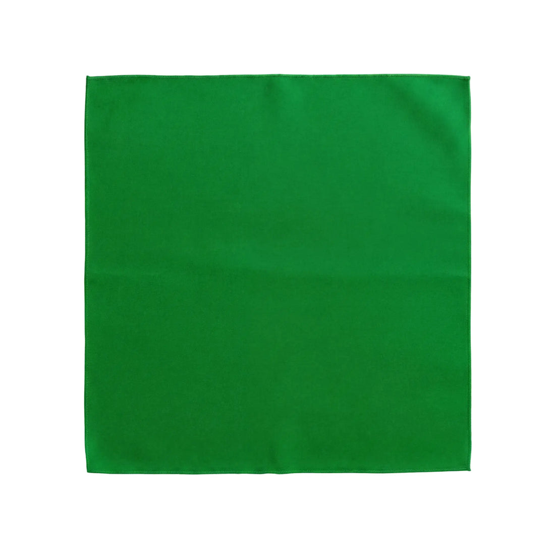 Polycotton Napkins - 4 per pack: A plain, square green fabric napkin, ideal for adding elegance and practicality to any dining setup.