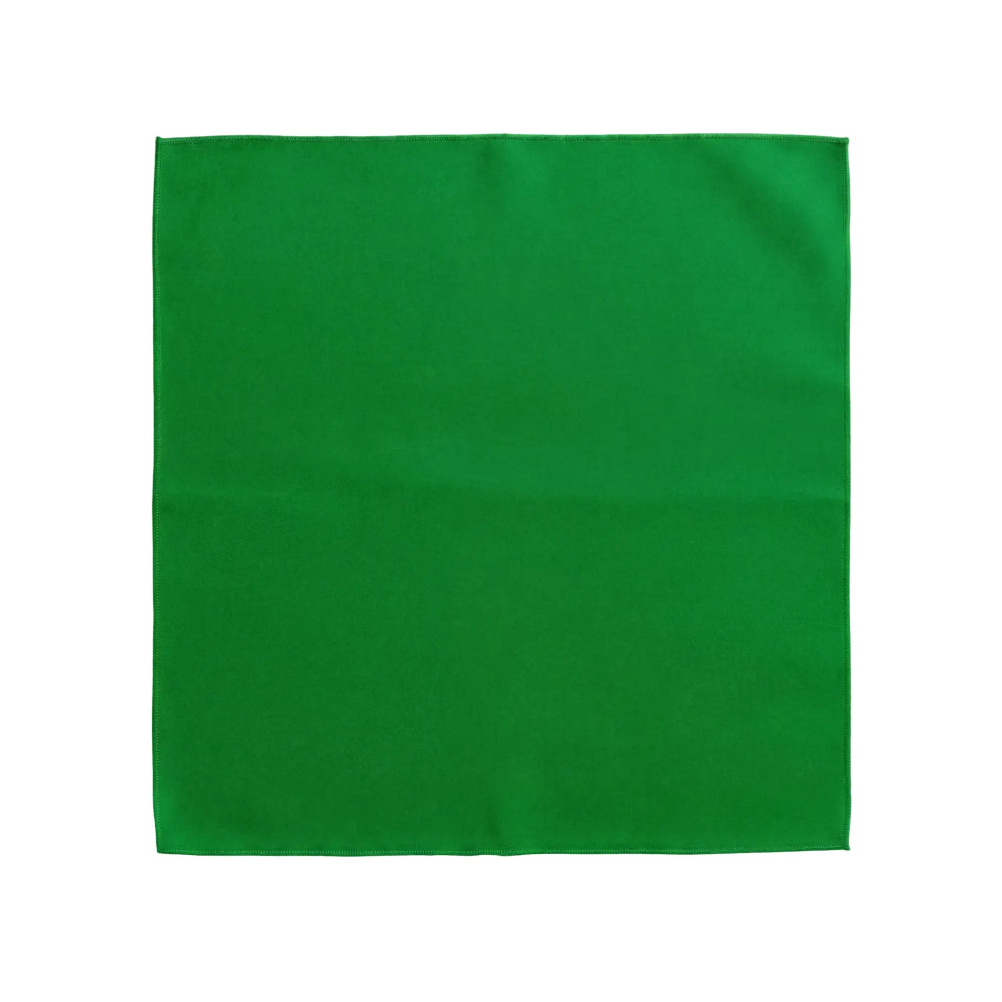 Polycotton Napkins - 4 per pack: A plain, square green fabric napkin, ideal for adding elegance and practicality to any dining setup.