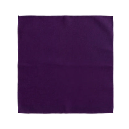 Polycotton Napkins- 4 per pack: A flat, square deep purple cloth napkin, perfect for enhancing dinner settings. Durable, reusable, and ideal for any event.