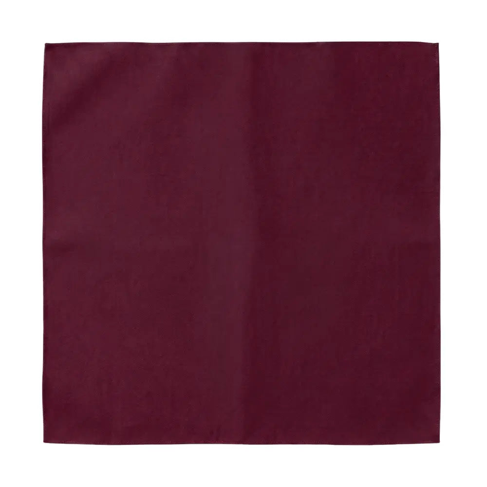 Polycotton Napkins- 4 per pack: A deep burgundy dinner napkin, 50x50 cm, perfect for elevating your table setting with elegance and reusability.