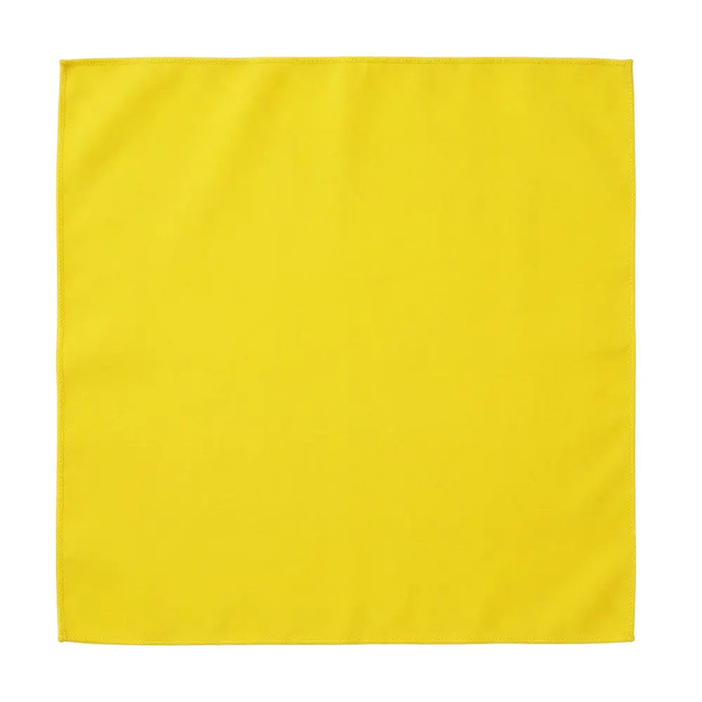 Polycotton Napkins - 4 per pack, bright yellow, 50x50cm, showcasing stitched edges, ideal for enhancing dinner settings with a reusable, eco-friendly touch.